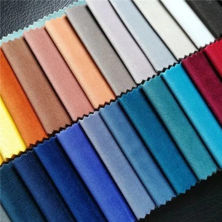 Poliester DTY pređa Plain obojen kauč Fabric Silk Velvet